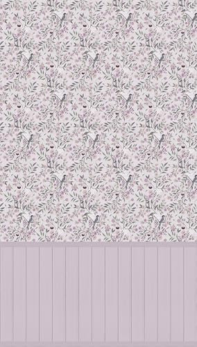 A.S. Création Papier peint pour chambre d'enfant Lilly & Luis - Papier peint photo résistant à l'aspect fleuri - 1,59 m x 2,80 m - Multicolore, vert, rose - Fabriqué en Allemagne - 770741