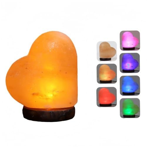 Uppdatering av sju färger som ändras, mini USB LED, energibesparande saltlampa, naturlig bärnsten, kristall, stenlampa med träbas, rosa saltbordslampor för kontor, heminredning, sovrum, yoga