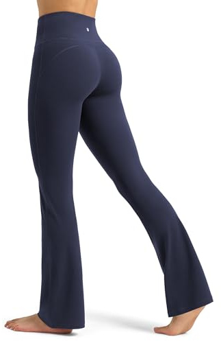 Willit Butterflux yogabyxor för kvinnor, utsvängda träningsleggings för kvinnor, magkontroll, hög midja, utsvängda yogaleggings 73,7 cm 78,7 cm 83,8 cm
