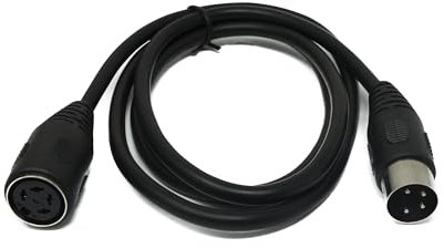 System-S S-Video Cavo 100 cm DIN 4 pin maschio a femmina in nero