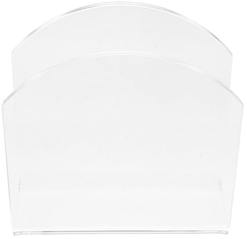 UTHCLO Porte-Serviettes Vertical en Acrylique Transparent Support Moderne pour Serviettes de Table Étagère Délicate Multifonction Cuisine Restaurant et Salle à Manger
