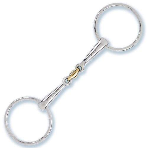 Stübben Gebiss 2233 Wassertrense 2 in 1 doppelt gebrochen - 13,5 cm - 16 mm - Sweet Copper Mittelstück