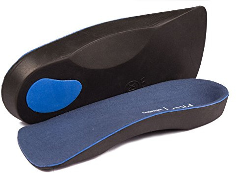 PRO 1 Wellbeing 2 Pairs of Orthotic Insoles for Fallen Arches, Plantar Fascitis and Back Pain (5/6.5 UK)