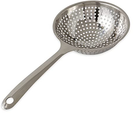 RSVP International Endurance Kitchen Collection Pierced Straining Tools, Pasta Scoop, 18/8 Stainless Steel