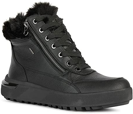 Geox Mädchen D Dalyla B Abx A Stiefeletten, Schwarz, 39 EU