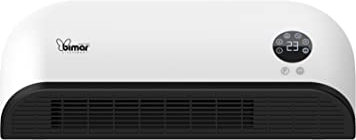 Bimar HP093 Termoventilatore a Parete Eroga Calore in Base alla Temperatura Ambiente. Termoventilatore con Timer, Telecomando, Programmatore Giornaliero e Settimanale, 2 Potenze di Riscaldamento
