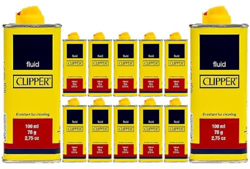 TaranNova 12x CLIPPER Lighter Refill Fuel Universal Lighter Fluid Cleaning Home 100ml