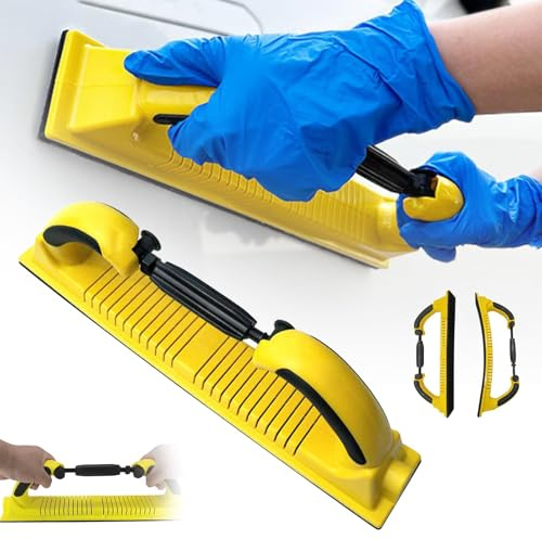 Professionell kaross slipblock, manuell slipmaskin - manuellt slipverktyg, för 70 x 400 mm slipremsor för effektivt arbete av hög kvalitet