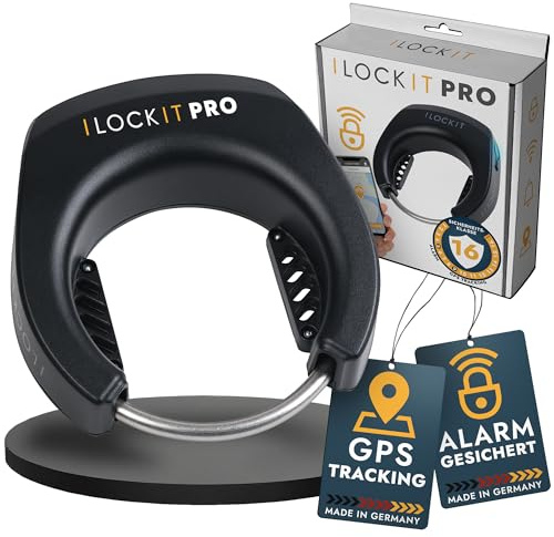 I LOCK IT PRO Fahrradschloss mit 110 dB Alarm und GPS für hohe Sicherheit
