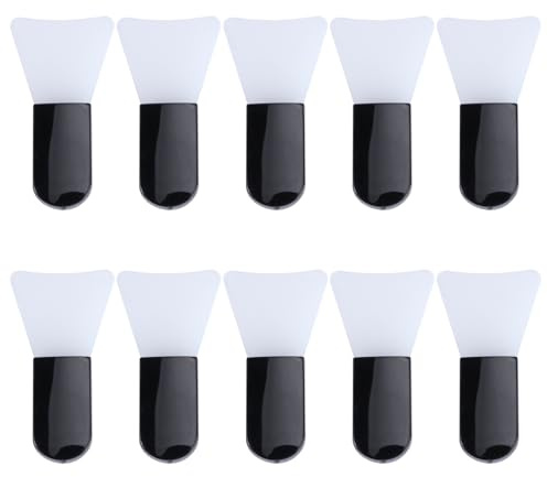 TOVINANNA 10pezzi Pennello per Maschera Viso Applicatore per Quotidiana Pennello in Silicone Comodo e Portatile Facile da Pulire e Riutilizzare
