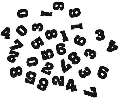 TEHAUX 60stücke Zahlenstickerei Patches Applikationen Für Kleidung Jeans Und Rucksäcke Reparatur Und Dekorationsflicken Für Kreative Nähprojekte Verschönerung Von Textilien