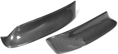 Alerón Delantero Coche para BMW E46 para M3 1999-2006 Divisores Parachoques Delantero Difusor Alerón Protector Labios Fibra Carbono Estilo CSL 2 Pares Spoiler Delantero Lip(Real Carbon Fiber)