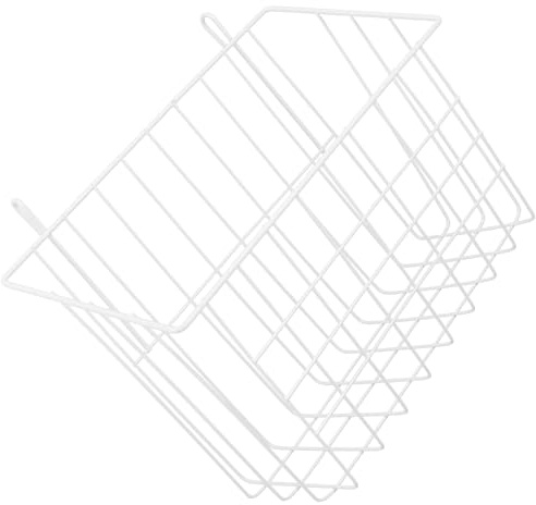 Veemoon Mangeoire à Foin en Fer Blanche Grosse Taille, Support Pratique pour Lapins et Petits Animaux en Cage, Distributeur de Nourriture Solide Grosse Capacité, pour Nourrir Lapins,