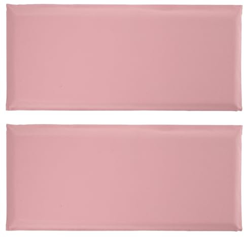 DOITOOL Lot de 2 Panneaux Muraux Auto-adhésifs Rembourrés 50 X 20 Cm, Coussins Muraux Anti-collision pour Chambre D’garçon et Filles, Protection Murale Rose Tendre, Panneaux Capitonnés