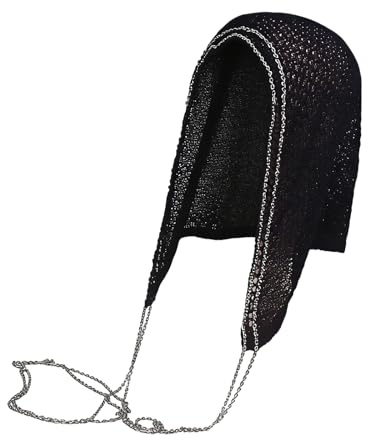 Zkydhbd Cappello pullover in pizzo all'uncinetto con catena per primavera cappello in maglia traspirante leggero per donne uomini cappello pullover traforato in pizzo all'uncinetto, Nero , Taglia