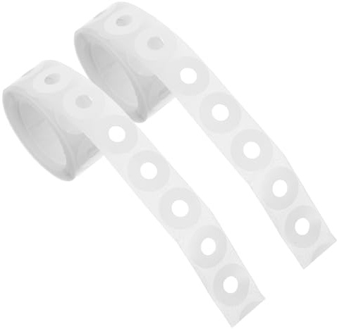 Alasum Pegatinas de Refuerzo para Perforar Agujeros 500 Unidades Autoadhesivas Impermeables de PVC para Manualidades y Organización Escolar