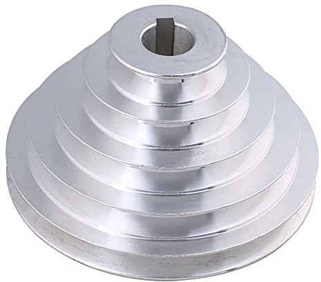 BQLZR 54mm bis 150mm Außendurchmesser 24mm Bohrungsbreite 12.7mm 5-Stufen-Riemenscheibenriemen aus Aluminium für einen Typ-Keilriemen