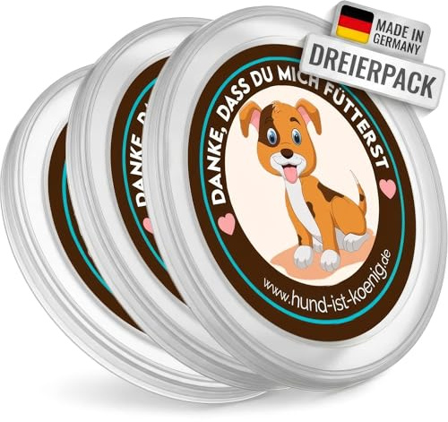 HUND IST KÖNIG® Coperchio per lattine robusto, mantiene il cibo fresco e trattiene gli odori | Coperchio 400/800 g