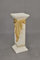 Cinar Columna de estilo meandro, columna decorativa, 80 cm, griego, antiguo, retro, rococó, columna barroca, soporte para flores, pedestal, pintado a mano