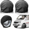 Raxfekro 2 Stück Radabdeckung Wohnwagen, Radabdeckung Wohnmobil Schwarz(72.5 x 72.5cm) Geeignet für Autos, Wohnwagen, Wohnmobile, Anhänger Usw