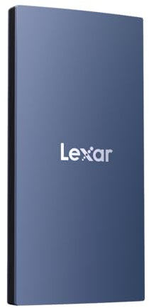 Lexar ES3 External SSD 1TB, USB3.2 Gen2 Portable SSD, PSSD up to 1050MB/s Read, 1,000MB/s Write, External Solid State Drive Compatible with iPhone15 Series/Mac/PS5/XBOX/Laptop/PC (Blue)