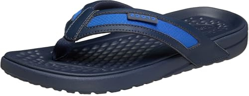 Crocs Infradito da uomo Yukon Sport, Blue Bolt/Navy, 42, Blue Bolt Navy, 45/46 EU