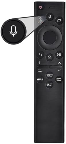 Telecomando di ricambio per Samsung Smart TV, telecomando vocale Bluetooth con 4 tasti di accesso rapido, compatibile con Samsung 2021-2023 LED Smart 4K Ultra HD