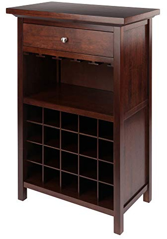 Winsome Wood Chablis Wine Storage, Walnut