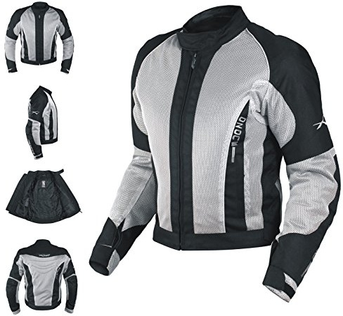A-Pro Giacca Mesh Traforato Traspirante Tessuto Tecnico Moto Touring Sport Grigio M