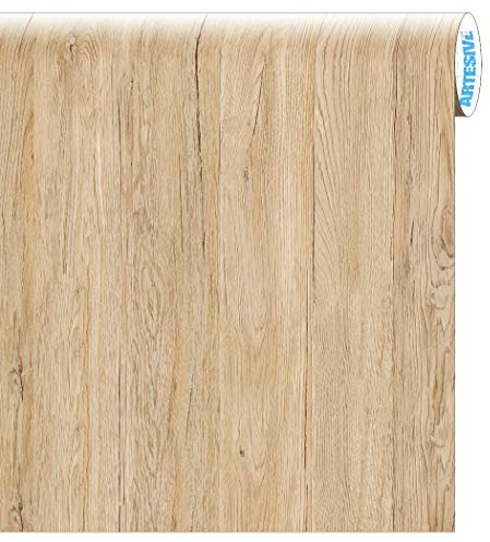 ARTESIVE WD-062 Quercia Corda Rustico larg. 60 cm AL METRO LINEARE - Pellicola Adesiva in vinile effetto legno per interni per rinnovare mobili, porte e oggetti di casa