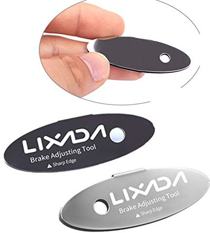 Lixada Disc Brake Pads Adjusting Tool Bicycle Pads Mounting Assistant Brake Pads Disc Brake Pads for Mountain Bike Rotor Alignment Tools Spacer Bike Repair Kit (2PCS)