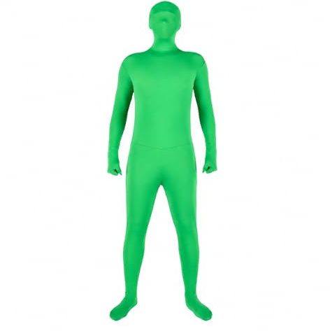 Andoer Green Morph Suit - Adult Full Body Photography Chromakey Suit - Unisex Green Bodysuit - Stretch Costume for Photo, Video, Festival, Cosplay
