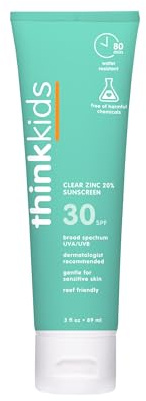 Thinksport Kids Clear Zinc Sunscreen Lotion SPF 30 89ml