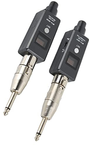 Sistema Inalámbrico de Micrófono, Transmisor Y Receptor Inalámbrico XLR de 2,4 G, Adaptador de Micrófono Inalámbrico para Micrófono Dinámico, Mezclador de Audio, Sistema Pa