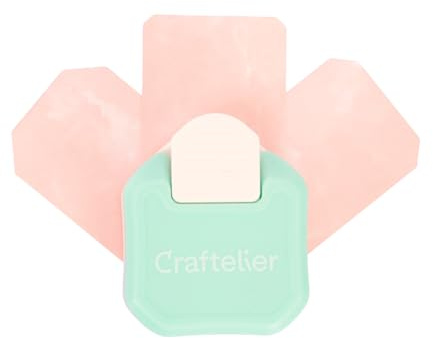 Craftelier - 3 in 1 Corner Punch with Pressure Lever for Making 3 Sizes of Tag Corners on Paper, Cardstock and Photo Paper : Special for Scrapbooking and Crafting