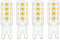 Lamkrtlp Lampadina LED G9 3W, 380lm, Equivalente 30W alogeno, Bianco caldo 3000K, 220-240V, CRI 85, NON dimmerabile, Risparmio energetico, Base in ceramica, Base standard G9, 4 Pezzi