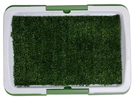 Entrenamiento de Perros Inodoro Cachorro de Cachorro para Almohadillas a Prueba de Salpicaduras de Hierba Artificial con Bandeja de Entrenamiento para Perros Inodoro