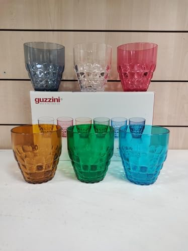Guzzini - Juego de 6 vasos bajos Tiffany