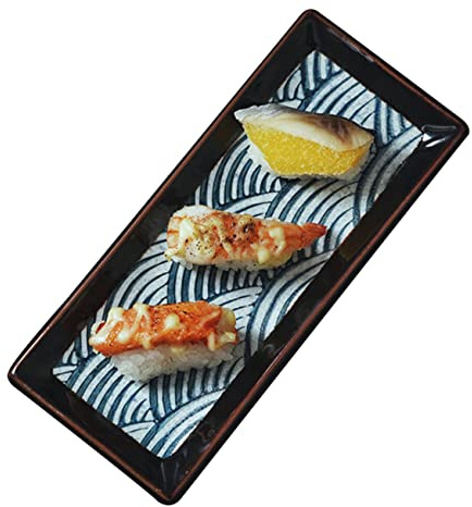 TOPBATHY Plato De Sushi De Estilo Japonés Bandeja Para Servir Comida Plato De Almacenamiento Para Hogar y Hotel Utensilio De Cocina Creativo Para Exhibir Comida Eventos