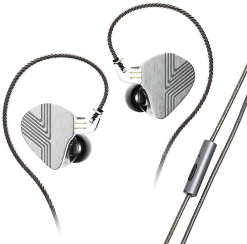 ARTTI R3 in ear monitor hörlurar dynamisk drivrutin trådbundna öronsnäckor med 2 stift 0,78 mm avtagbar kabel, HiFi-stereo IEM-hörlurar för DJ sångare musiker ljudfil (Typ-C med mikrofon)
