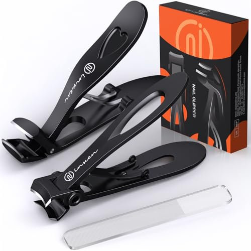 Professionale Tagliaunghie a Testa Angolata per Anziani e Unghie Spesse, 3PCS Set per Mani e Piedi, Tagliaunghie Tronchesino in Acciaio Inossidabile