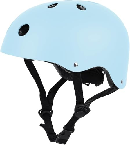 LeapBeast Casco Skate Casco Bicicleta con Certificado CE Unisex Adultos Hombres y Mujeres Multi-Deporte para Ciclismo, Skate, Patinaje (Turquesa, Small)