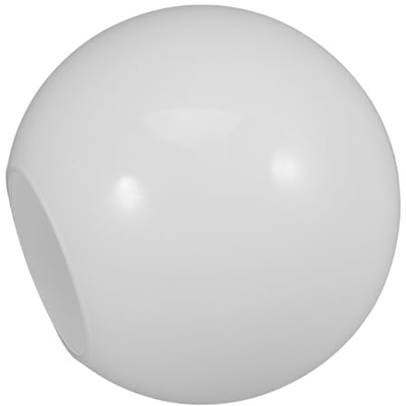 PRETYZOOM Pantalla De Lámpara Esfera De Vidrio Blanco Mate Diseño De Boca Plana Adaptable Recambio Para Lámparas Colgantes Mesa Cubierta Redonda Decorativa Resistente