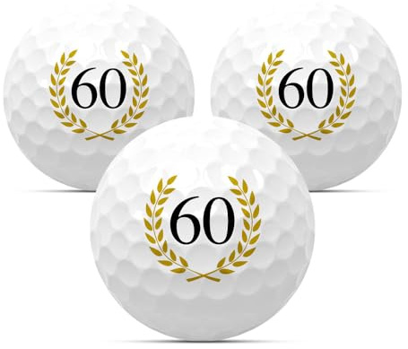 Golfbollar i en uppsättning av 3 för födelsedag golfgåva golf födelsedagspresent presentidé årsdag årsdag grattis på födelsedagen 18 20 22 25 30 33 35 40 44 45 50 55 60 65 66 70 75 77 80 85 8 90