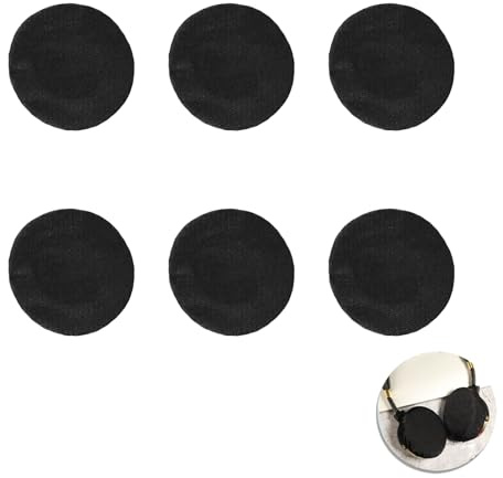 6 Pièces Coussinets d'Oreilles pour Casque, 6-8.5cm Housse Casque Audio Élastiques Coussinets en Tissu Ecouteurs HygiéNiques Coussinets Couvre-Oreillettes pour Écouteurs Protection contre la Sueur pou