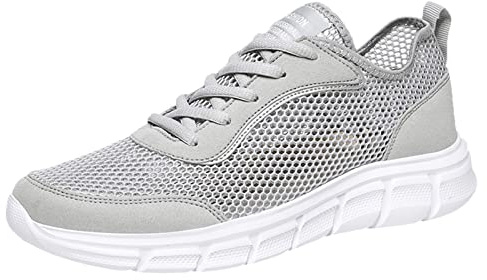 Tenis de malla con soporte de arco para hombre, ortopédicos, puntera ancha, zapatos de pie para el trabajo, senderismo, ligeros, antideslizantes, acolchados, informales, para caminar, zapatos de