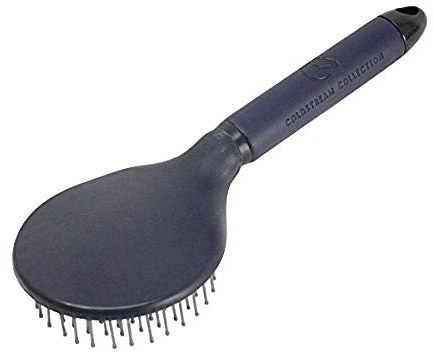 Coldstream Faux Leather Mane and Tail Brush Navy/Black - 25cm…