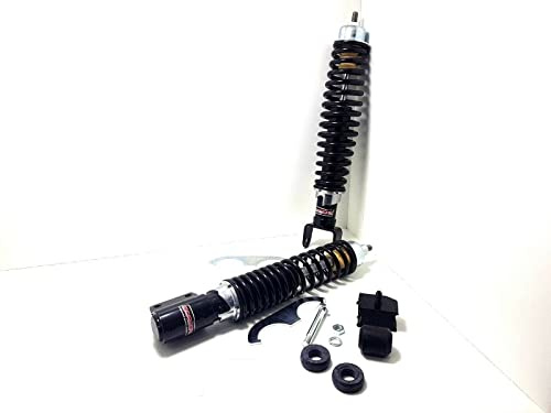 AER MOTO SPARE PARTS KIT COPPIA AMMORTIZZATORI ANTERIORI POSTERIORI REGOLABILI NERI PX 125 150 200 TUTTE