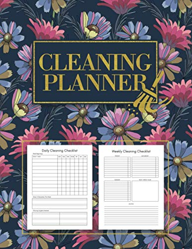 Cleaning Planner: Daily, Weekly, Monthly Home Cleaning Checklist, Schedule/ To-Do List For Household Chores, Complete Easy Customization Planning ... Property Washing Organizer For Men, Women