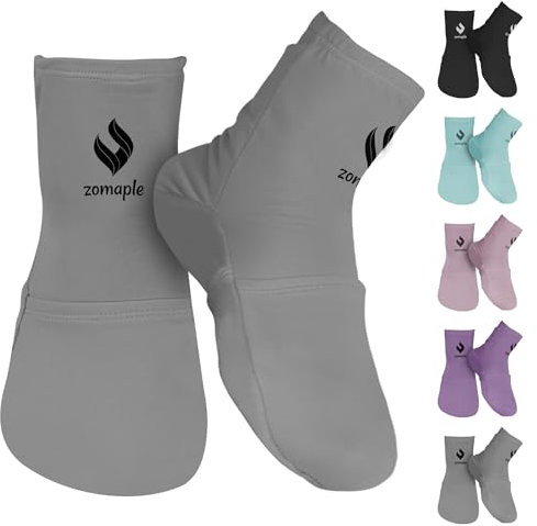 Kältetherapie-Socken für Damen und Herren, perfekte Kühlsocken für Plantarfasziitis, Füße, Neuropathie, Chemotherapie, Arthritis, Knöchel- und Fersenschmerzlinderung (Grau, Größe M 40-46)